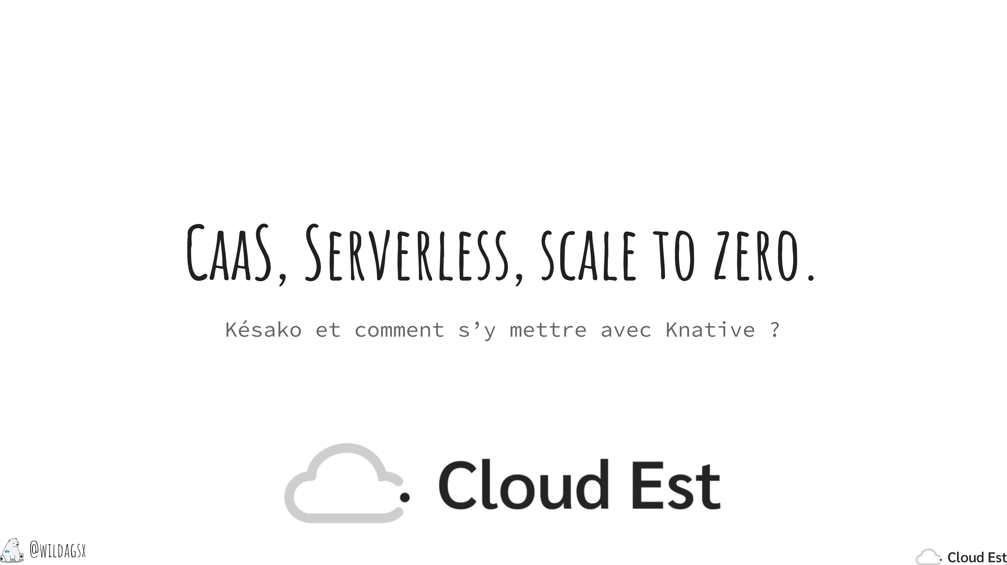 🎤 Talks donnés à Cloud Est 🎤