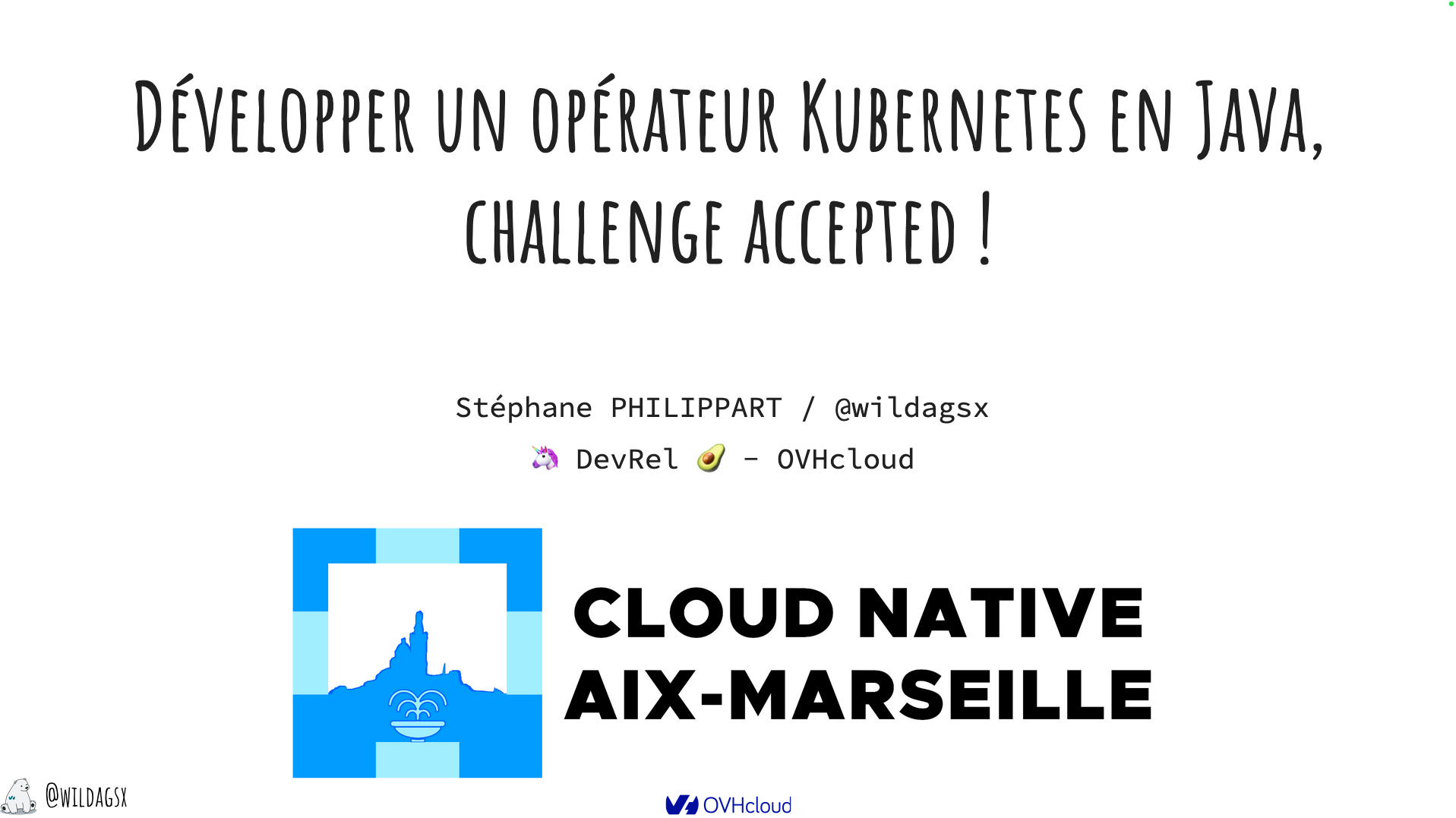 🎤 Talks donnés à Cloud Native Aix Marseille 🎤