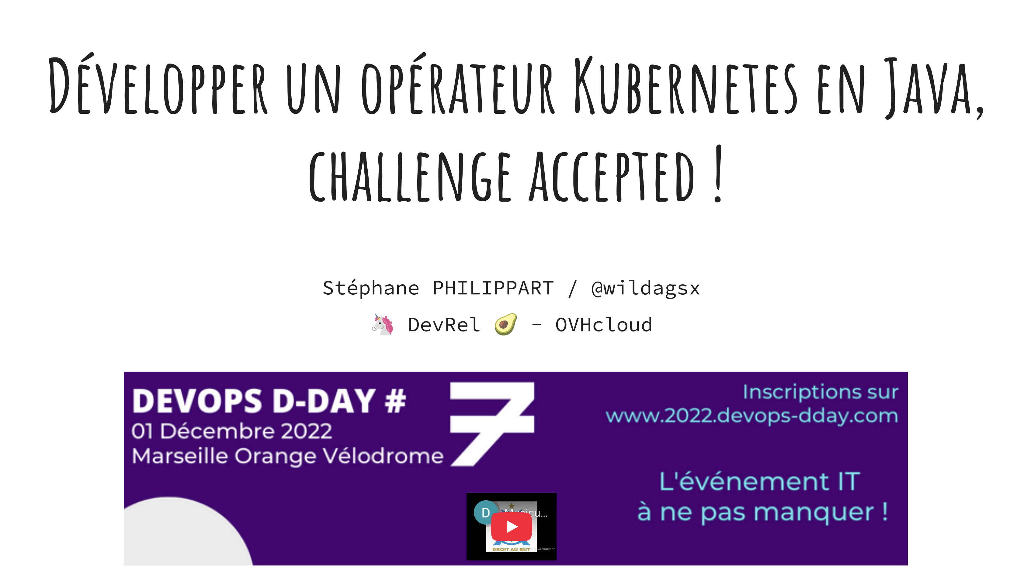🎤 Talks donnés à DevOps D-Day 🎤