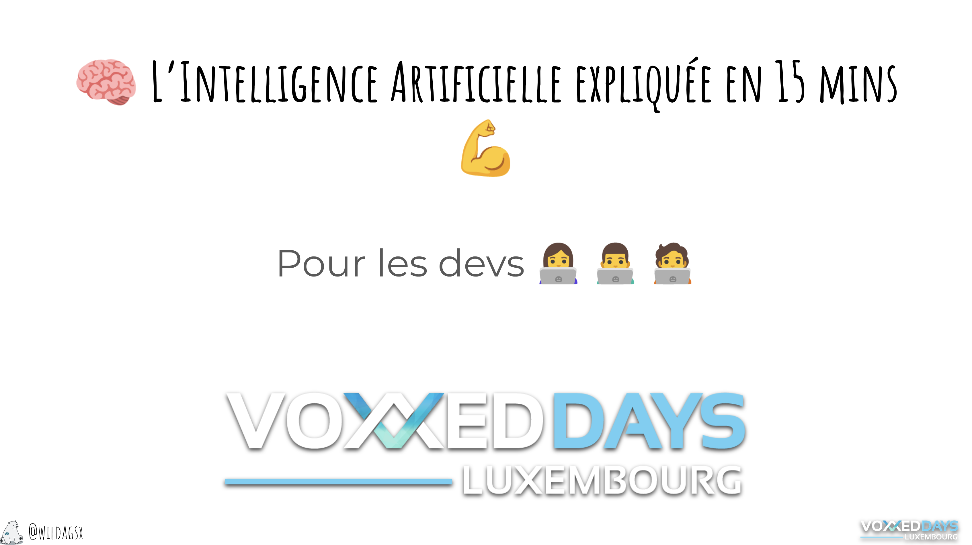 🎤 Talks donnés à Voxxed Days Luxembourg 🎤